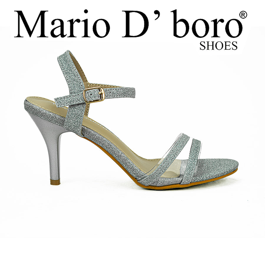 Mario D' Boro Women's Heeled Sandals Lv 22520 Gold/Silver