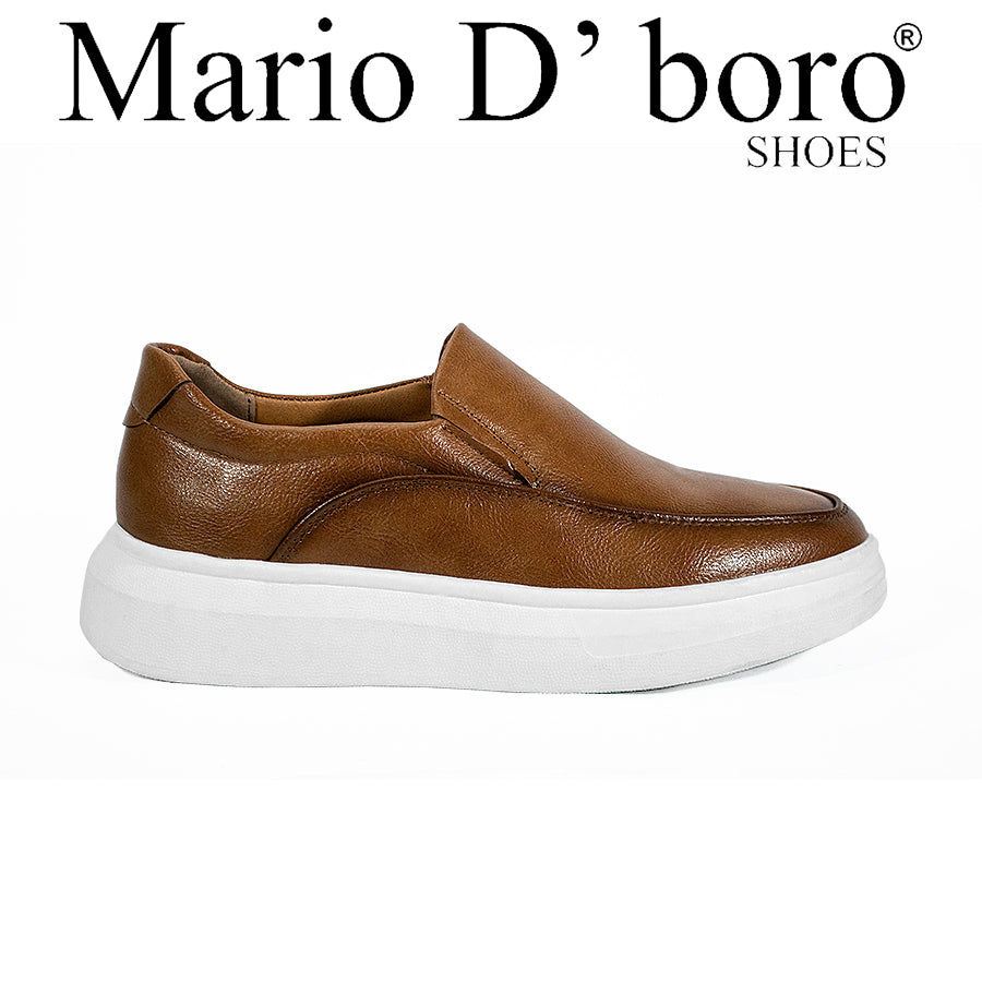 Mario D' Boro Men's Casual Loafers MY 25719 Black/Brown C64