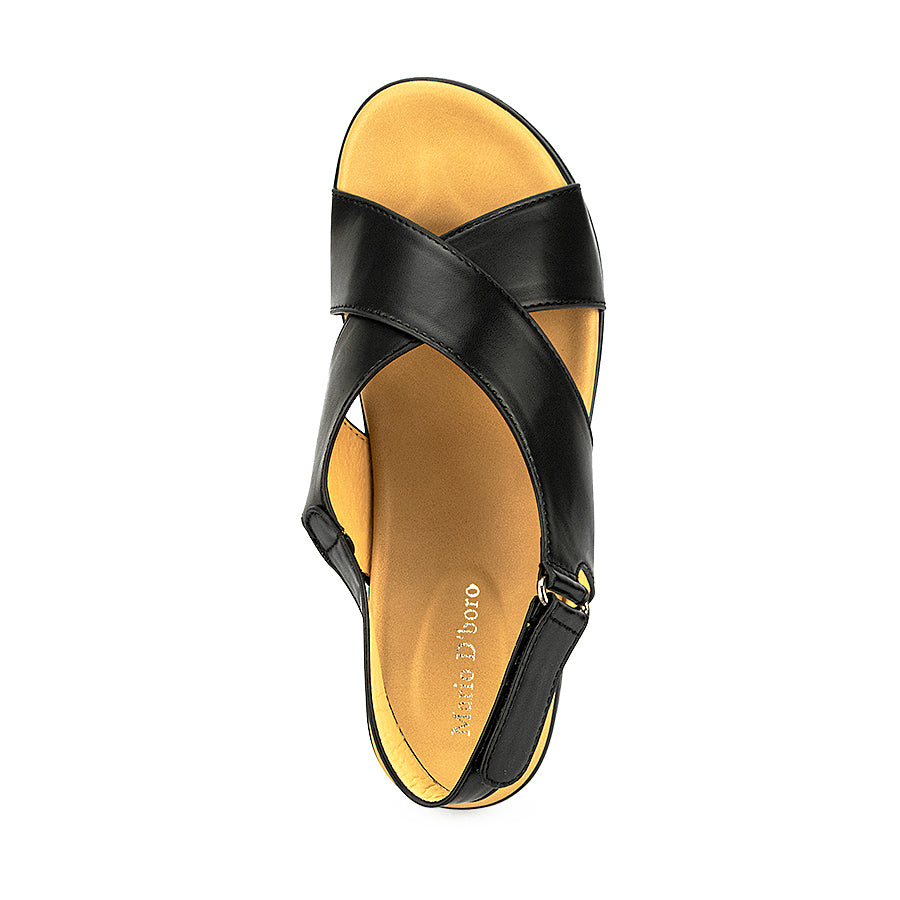 Mario D' Boro Women's Sandals Lw 23927 Black/Dark Brown C33