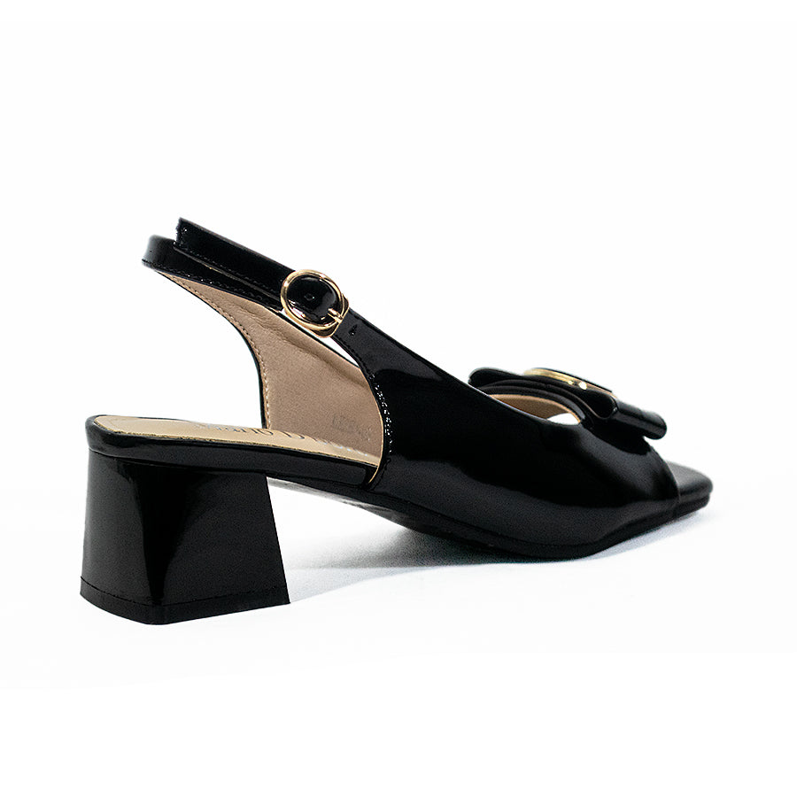 Mario D' Boro Women's Heeled Sandals LY 28145 Black/Maroon C65