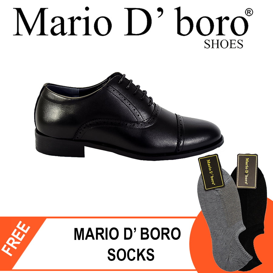 Mario D' Boro Men's Formal Elite MX 24509 Black and Brown C53