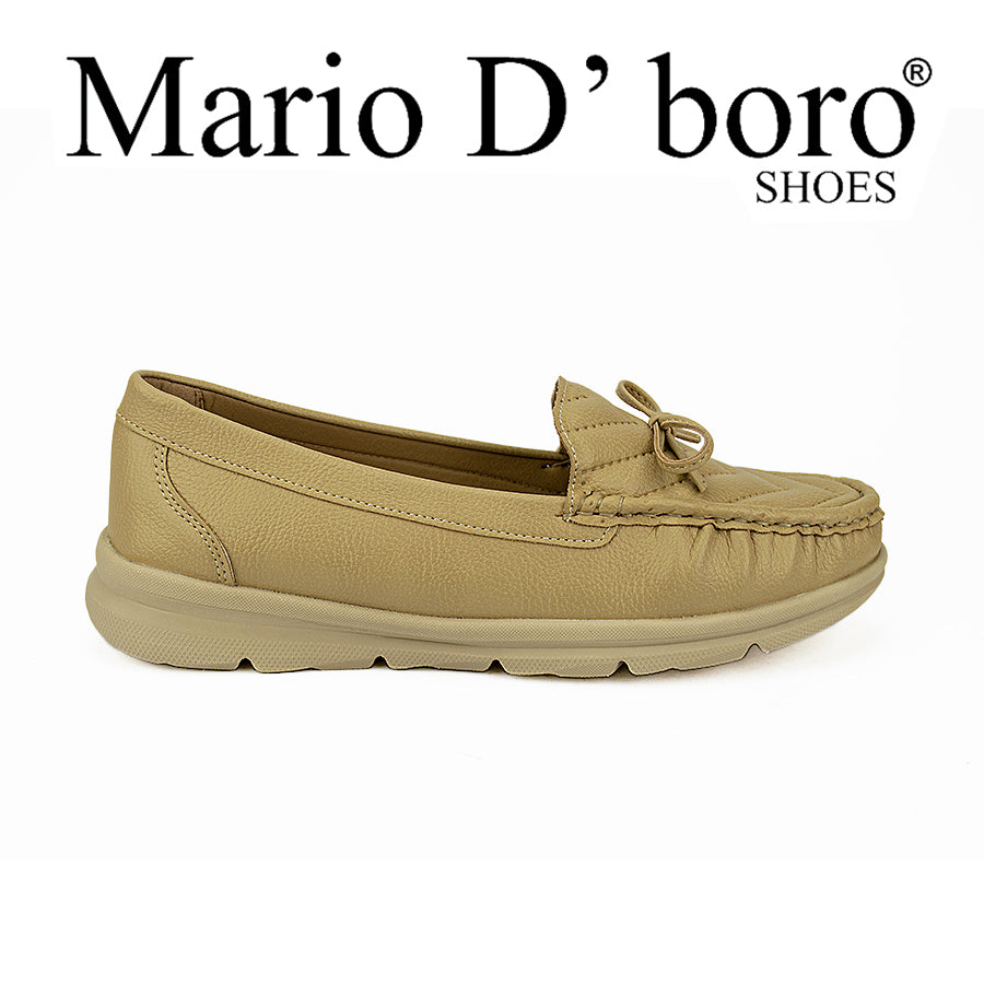 Mario D' Boro Women's Flat Lv 017 Black/Taupe