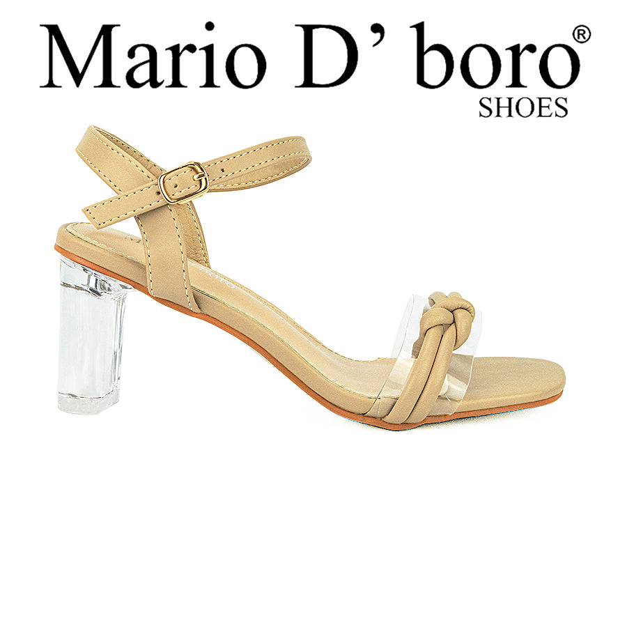 Mario D' Boro Women's Heeled Sandals LW 22629 Beige/Old Rose C33