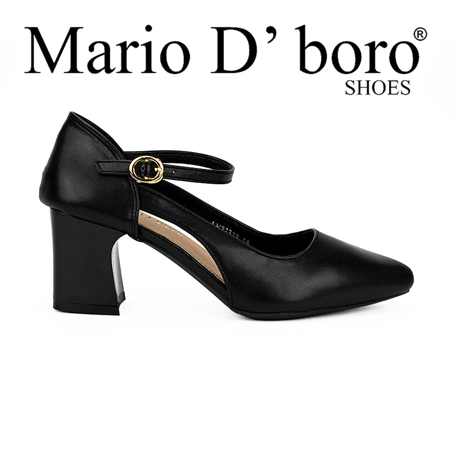 Mario D' Boro Women's Heeled Sandals Lv 22333 Black/Taupe