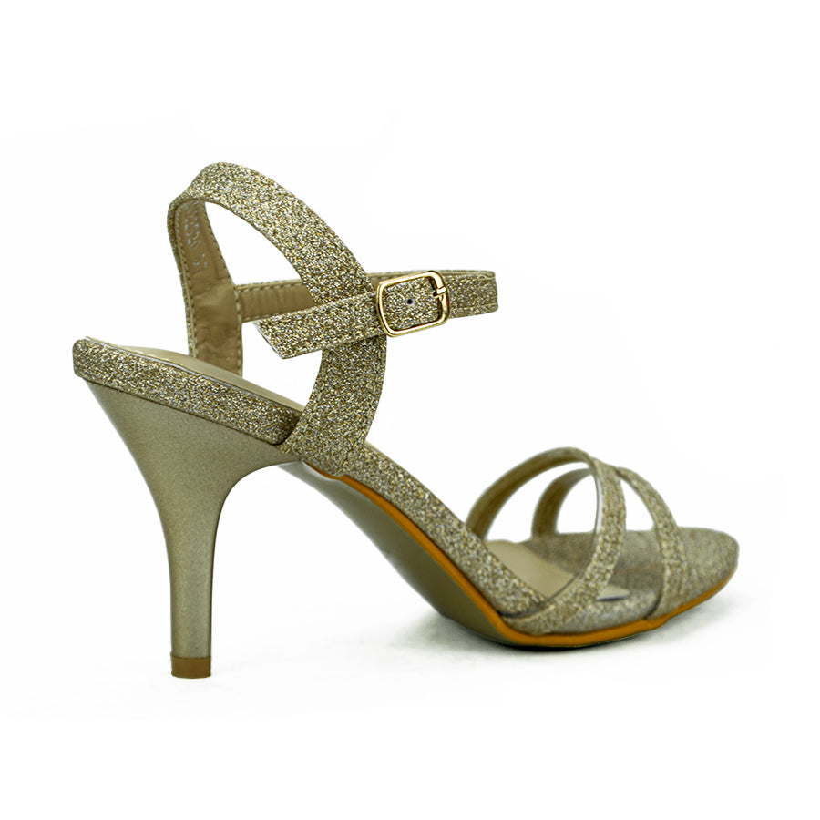 Mario D' Boro Women's Heeled Sandals Lv 22520 Gold/Silver