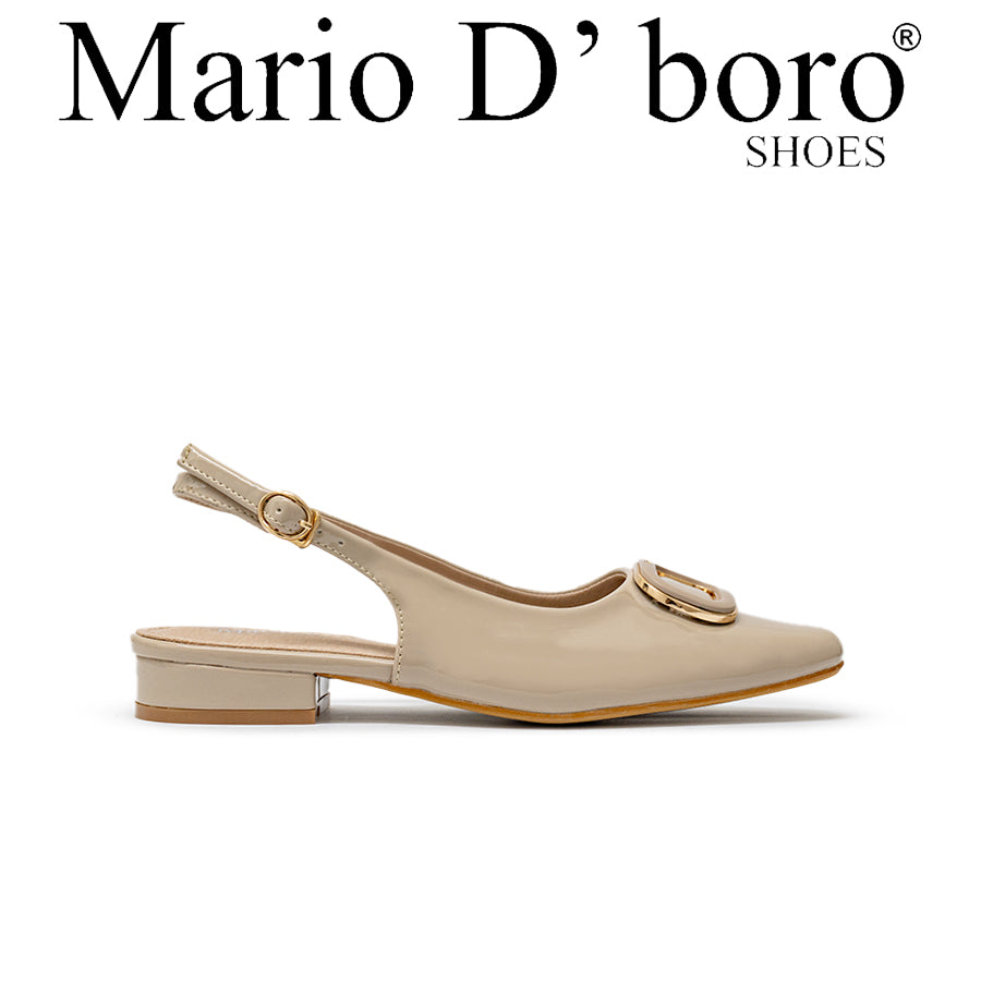 Mario D' boro Women's Flat Sandals LY 29413 Black / Taupe C79