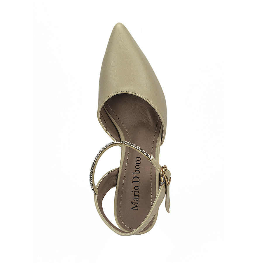 Mario D' Boro Women's Heeled Sandals LW 25627 Beige/Taupe C41