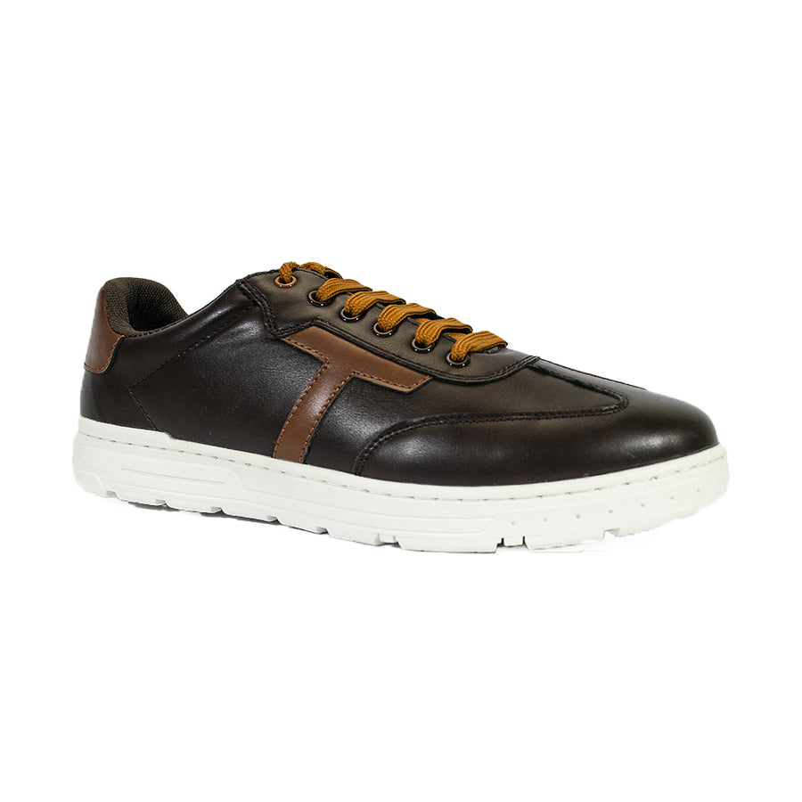 Mario D' Boro Men's Casual Sneakers MX 25405 Dark Brown/White C59