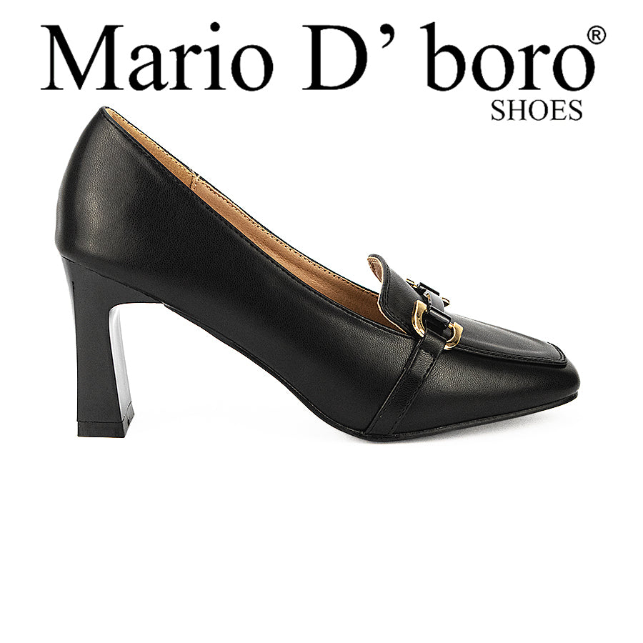 Mario D' Boro Women's Pumps Shoes Lw 24552 Black/Beige C34