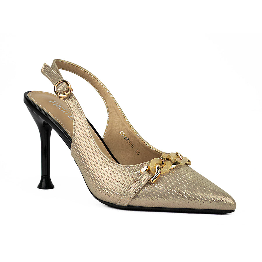 Mario D' Boro Women's Heeled Sandals Lv 22505 Beige/Silver