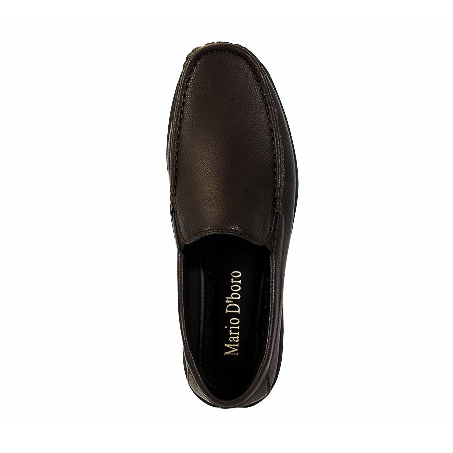Mario D' Boro Men's Casual Loafers MX 25697 Black/Dark Brown C62