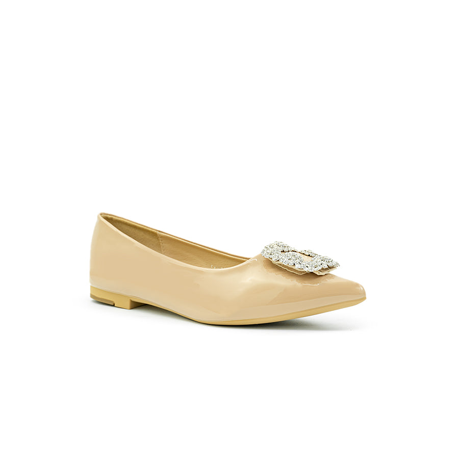 Mario D' boro Women's Ballet Flats LY 29254 Beige / Black C79