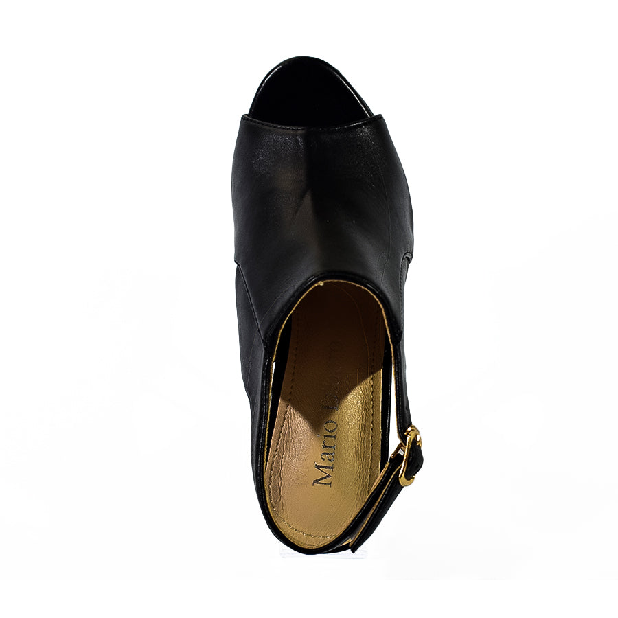 Mario D' Boro Women's Heeled Sandals LX 27219 Beige/Black C56