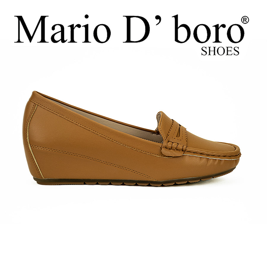 Mario D' Boro Women's Wedge Sandals Lv 22213 Black/Tan