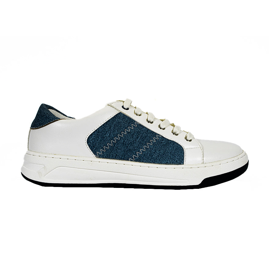 Mario D' Boro Men's Casual Sneakers MX 25432 White Blue C59