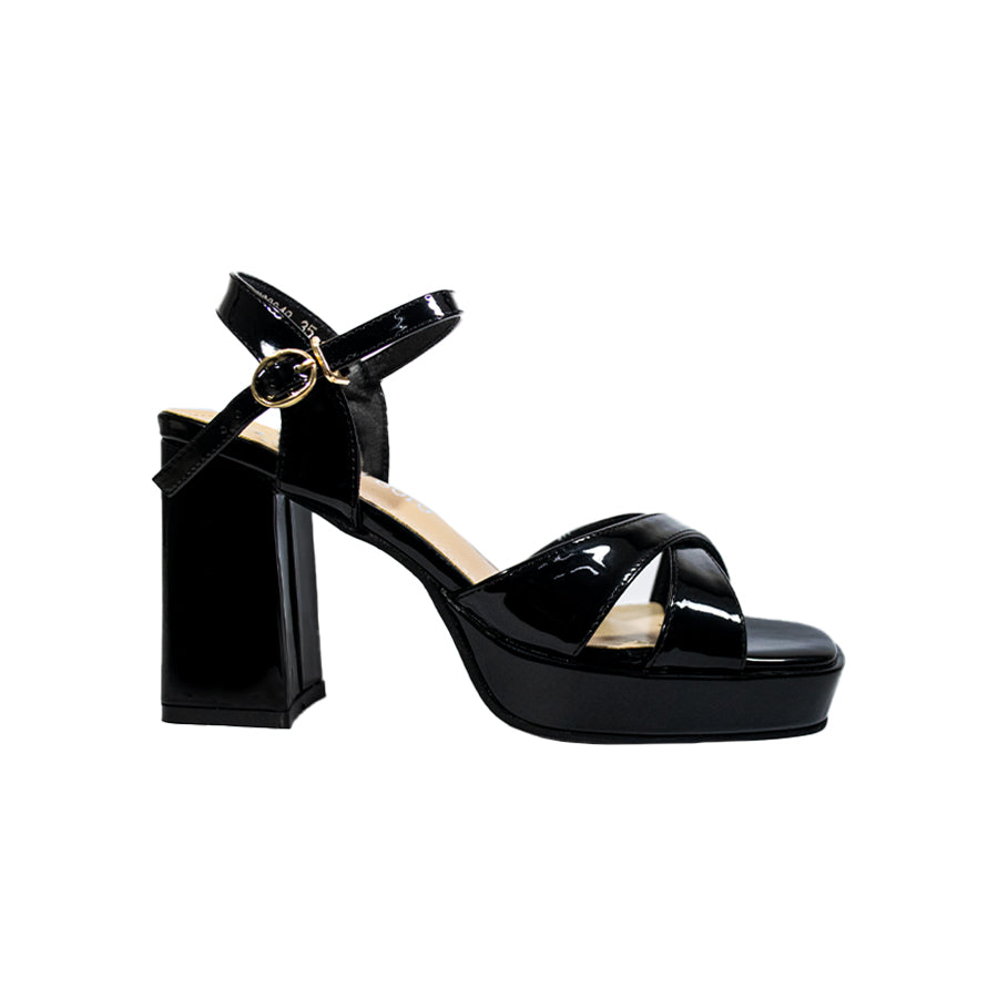 Mario D' Boro Women's Heeled Sandals LY 28048 Black/Taupe C67