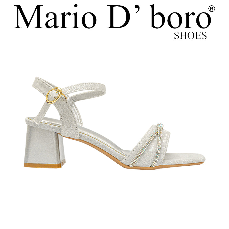 Mario D' Boro Women's Evening Sandals LY 28007 Gold/Silver C68