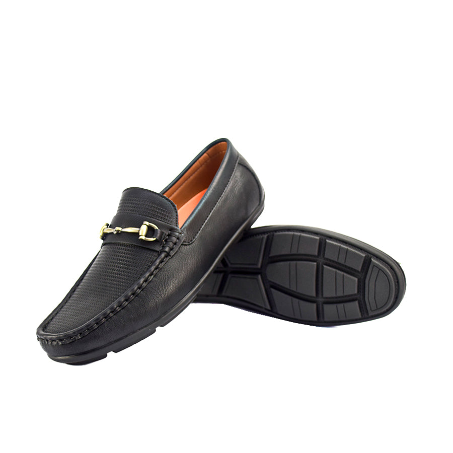 Mario D' Boro Men's Casual Loafers MX 23970 Black/Dark Brown C48