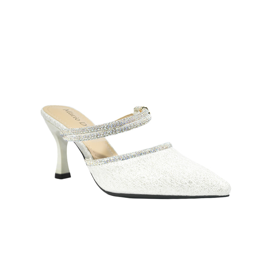 Mario D' Boro Women's Evening Sandals LY 28297 Off White C67