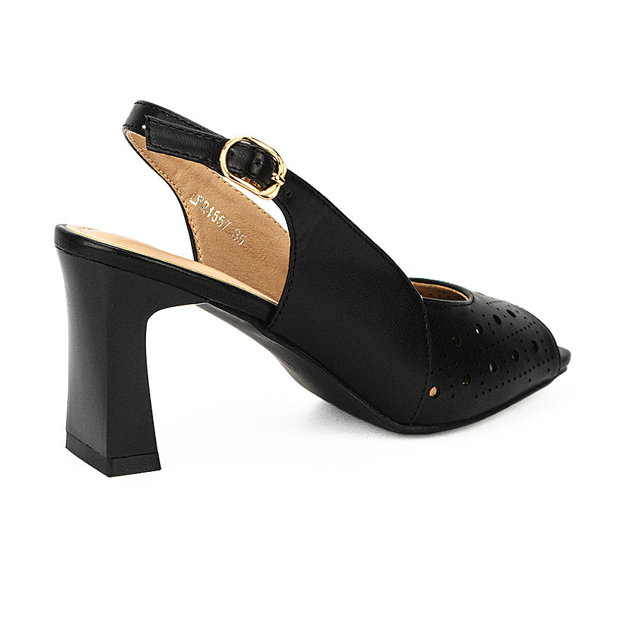 Mario D' Boro Women's Heeled Sandals Lw 24557 Black/Beige C34