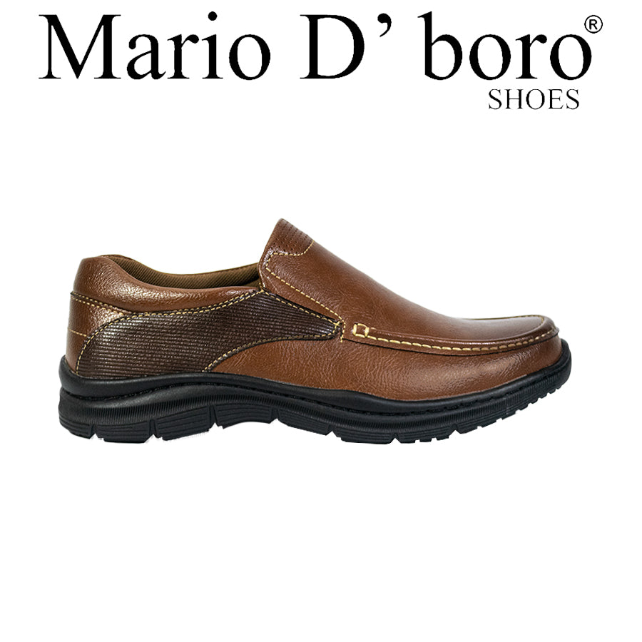 Mario D' Boro Men's Casual Loafers MY 25330 Black/Brown C66