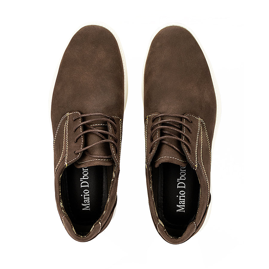 Mario D' Boro Men's Casual Oxford Mw 24583 Black/Dark Brown C45