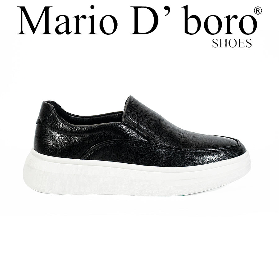 Mario D' Boro Men's Casual Loafers MY 25719 Black/Brown C64