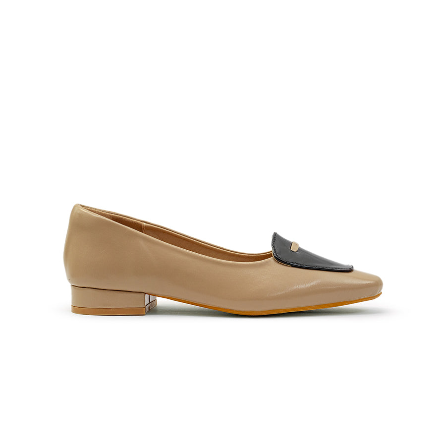 Mario D' Boro Women's Ballet Flats LY 29276 Beige / Black C79