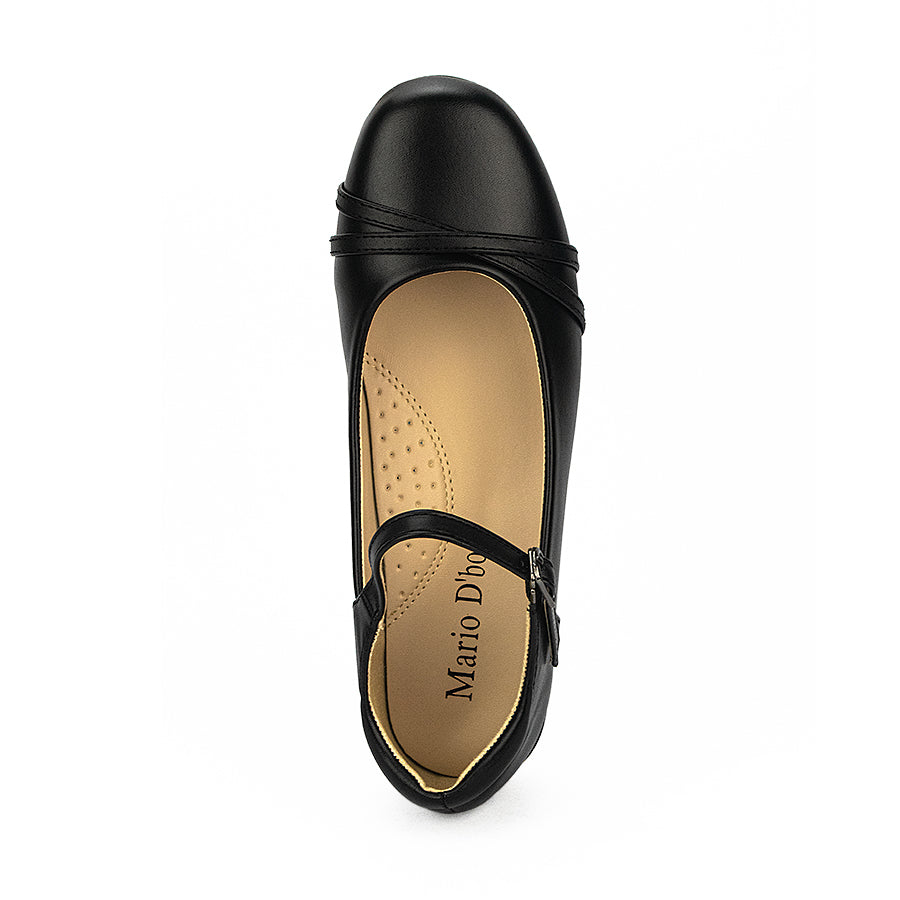 Mario D' Boro Women's Sshs Flat Shoes Lv 23825 Black C37