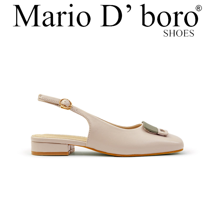 Mario D' boro Women's Flat Sandals LY 29048 Black / Taupe C79