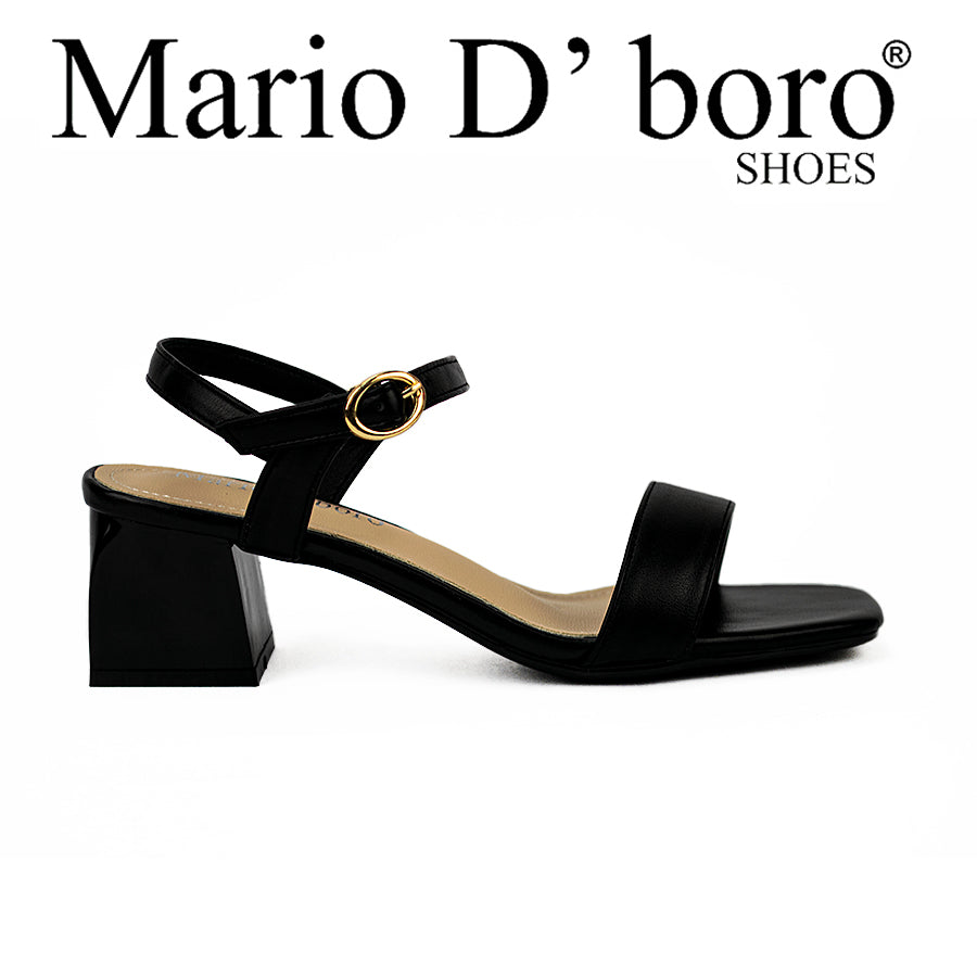 Mario D' Boro Women's Heeled Sandals Lv 22530 Black/Bone/Beige