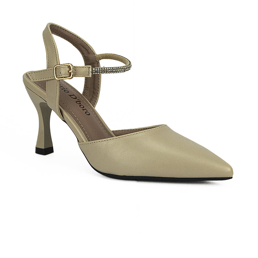 Mario D' Boro Women's Heeled Sandals LW 25627 Beige/Taupe C41