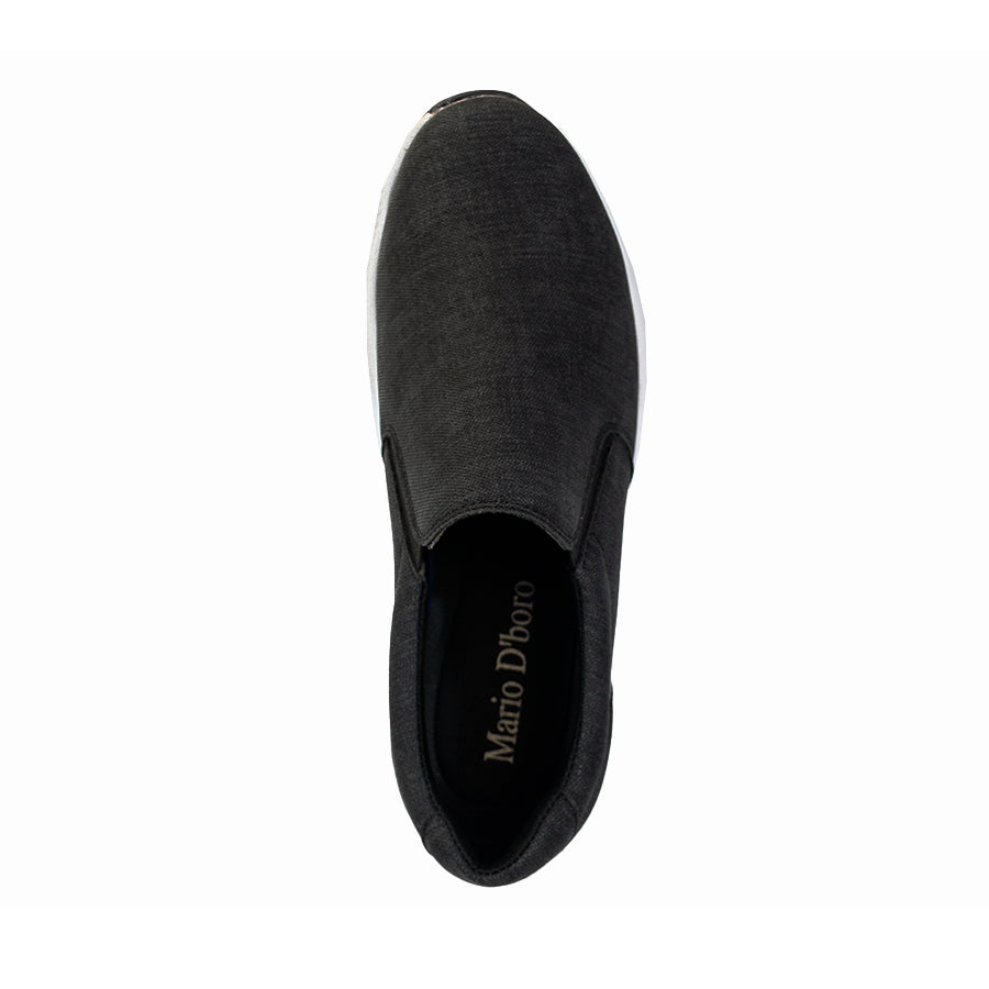 Mario D' Boro Men's Casual Loafers MX 25756 Black/Blue C62