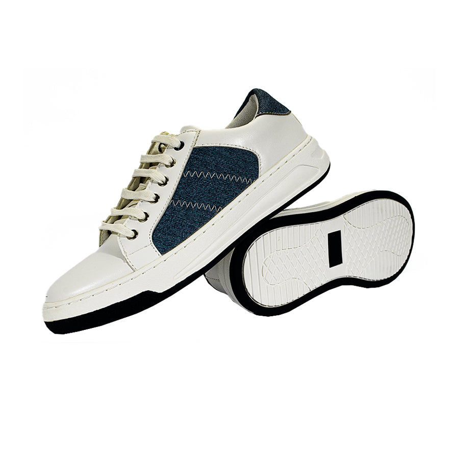 Mario D' Boro Men's Casual Sneakers MX 25432 White Blue C59