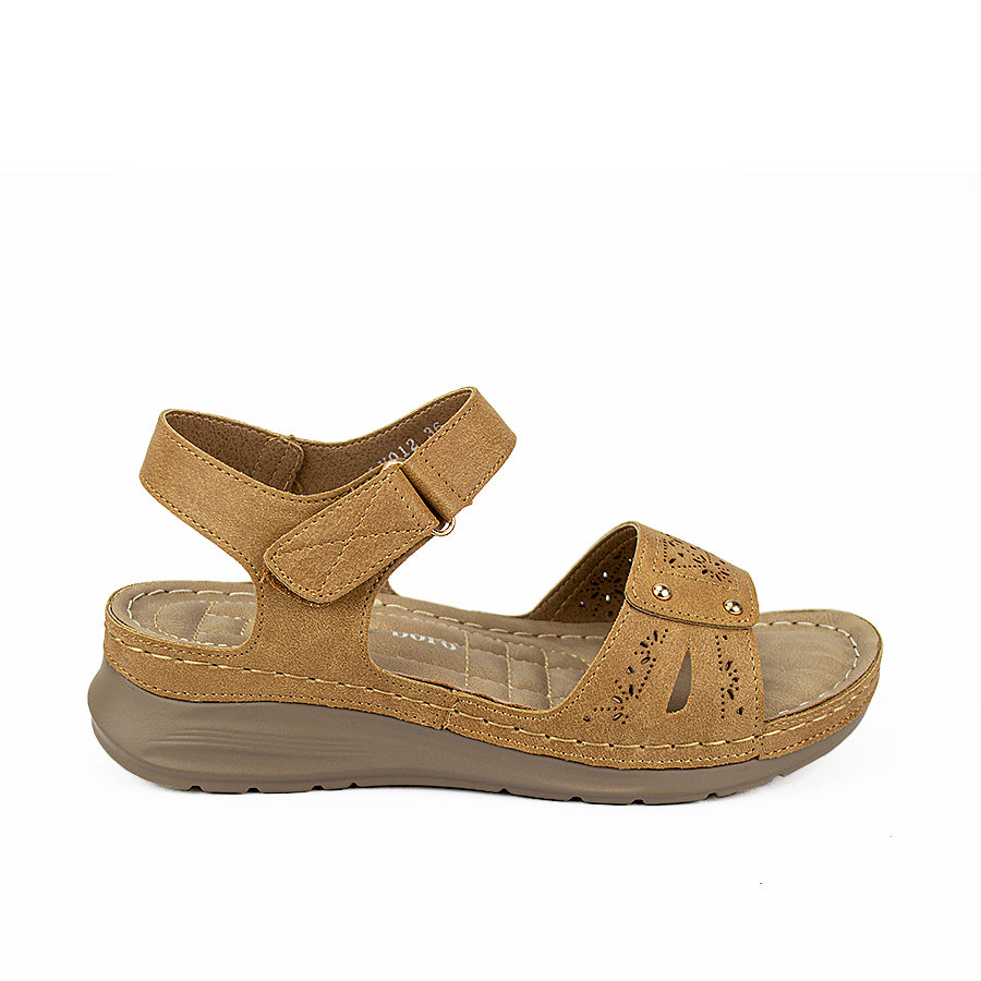 Mario D' Boro Women's Sandals Lv 012 Beige/Black