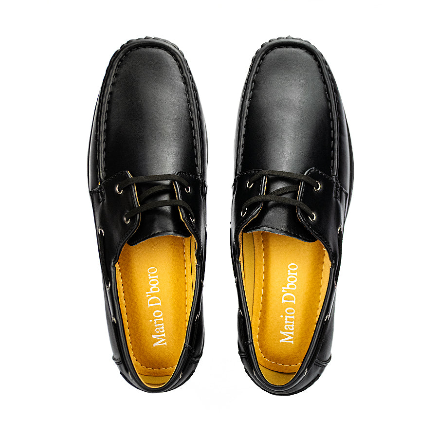 Mario D' Boro Men's Casual Loafers Mw 23692 Black/Dark Brown C42-C45