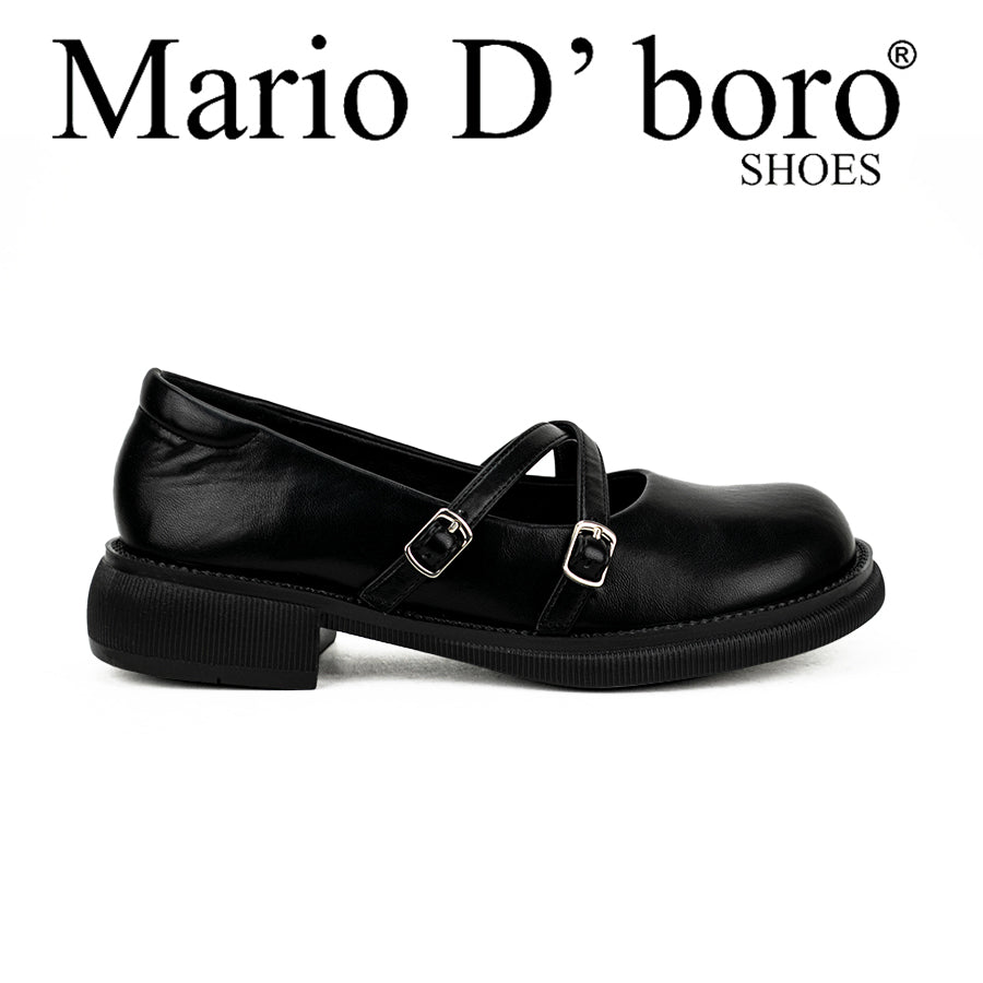 Mario D' Boro Women's Korean Flats Shoes Lw A600-41A Black