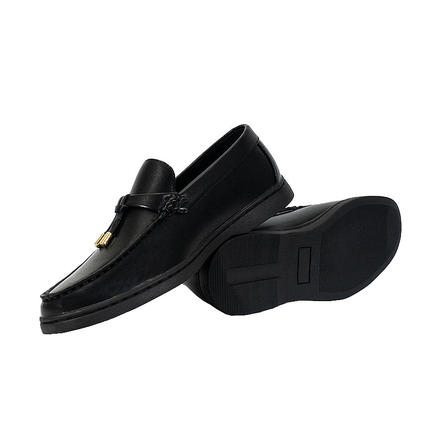 Mario D' Boro Men's Casual Loafers MY 25920 Black/Very Dark Brown C66