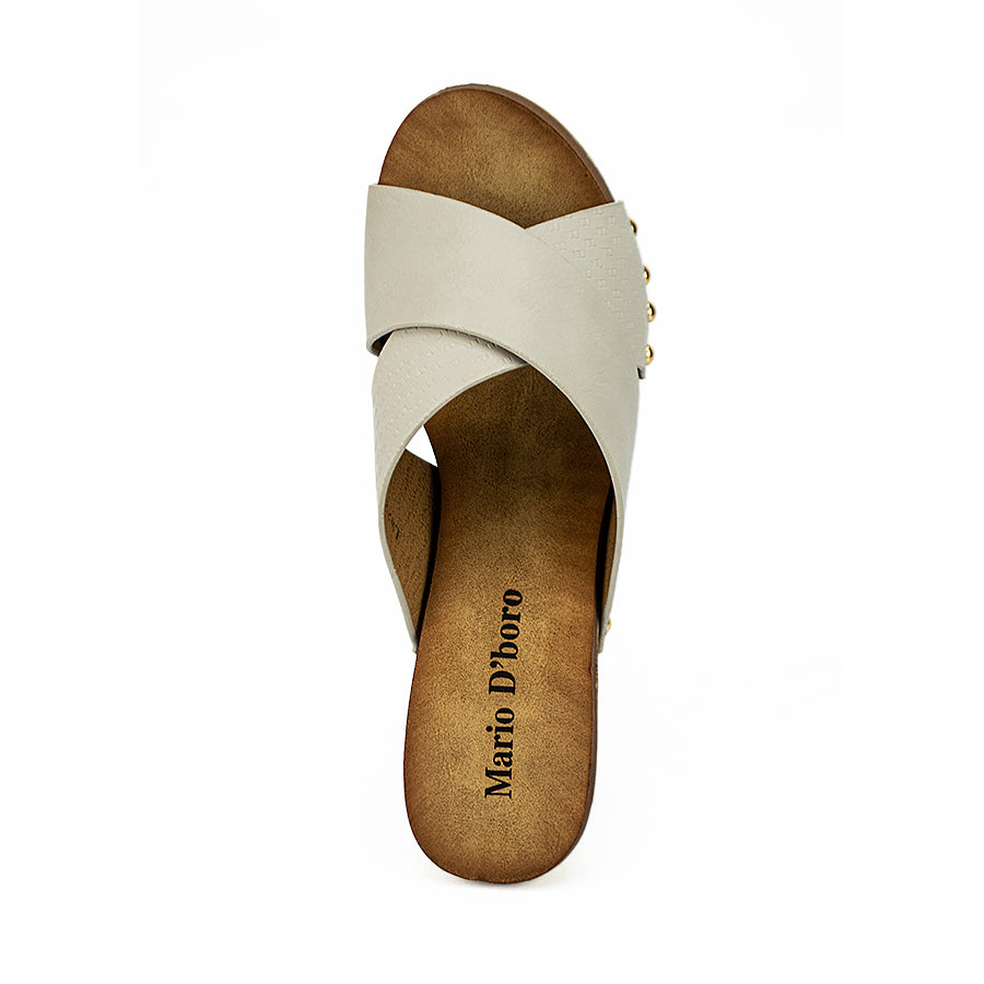 Mario D' Boro Women's Heeled Sandals Lw 22401 Black/Light Gray