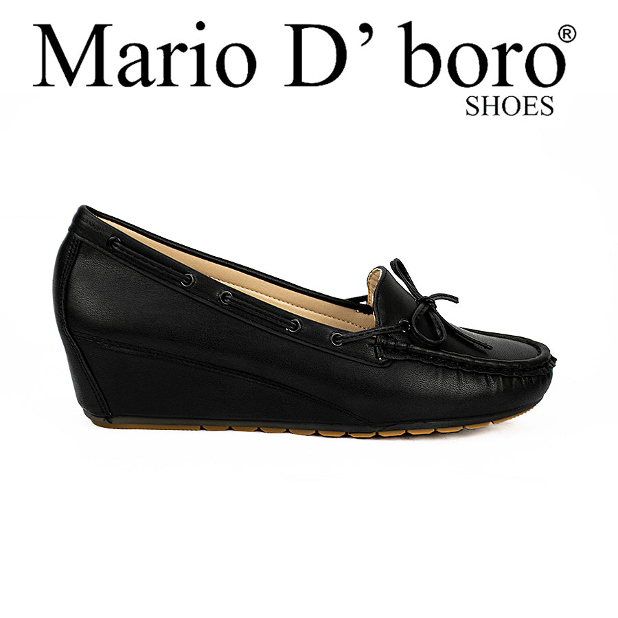 Mario D' Boro Women's Wedge Sandals Lv 22215 Black