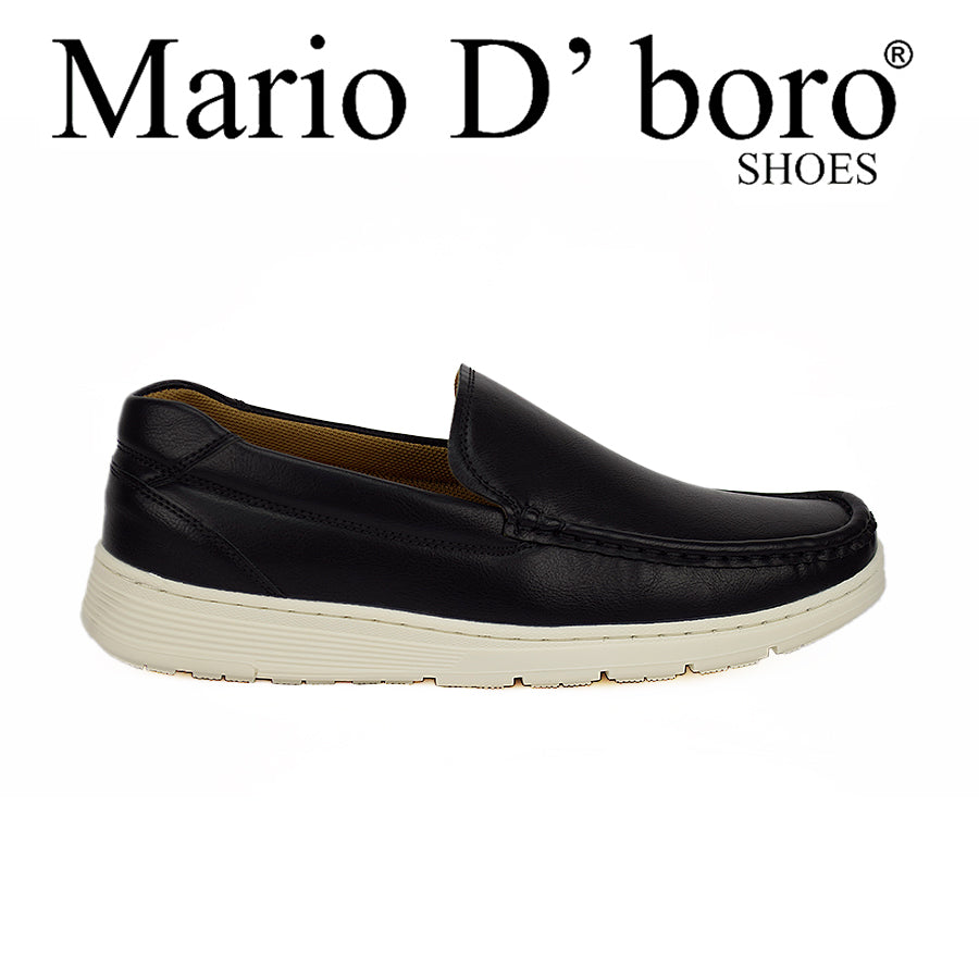 Mario D' Boro Men's Casual Shoes Mw 22557 Black/Navy Blue