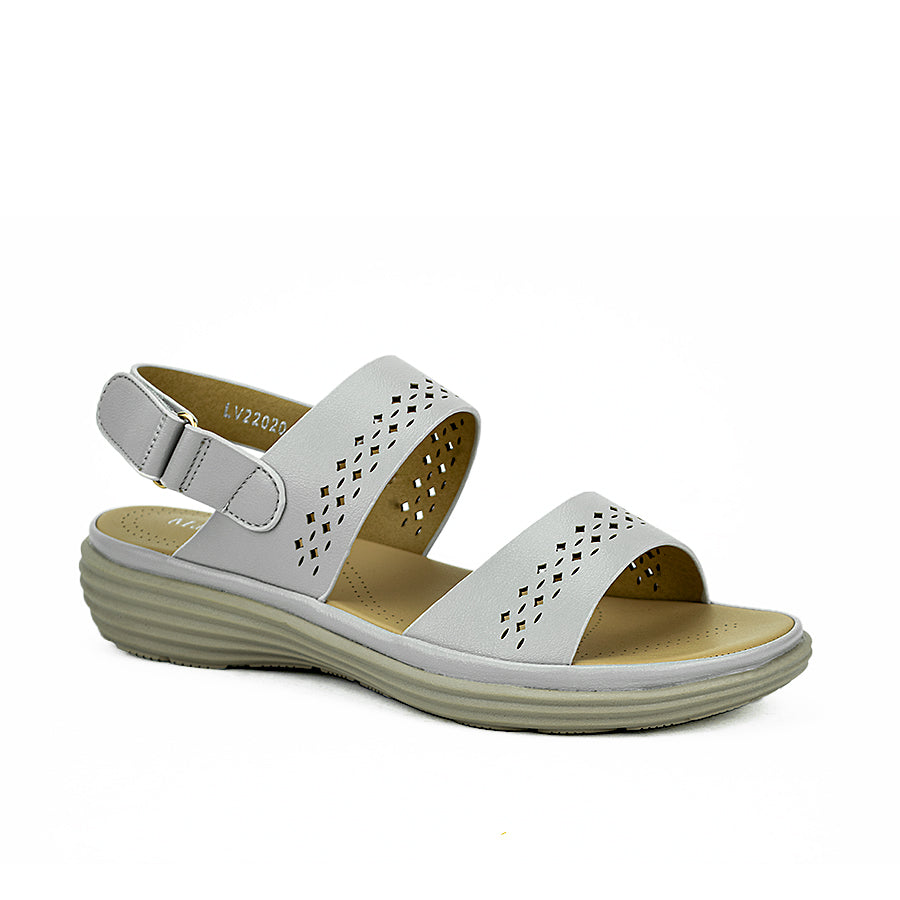 Mario D' Boro Women's Sandals Lv 22020 Black/Light Gray