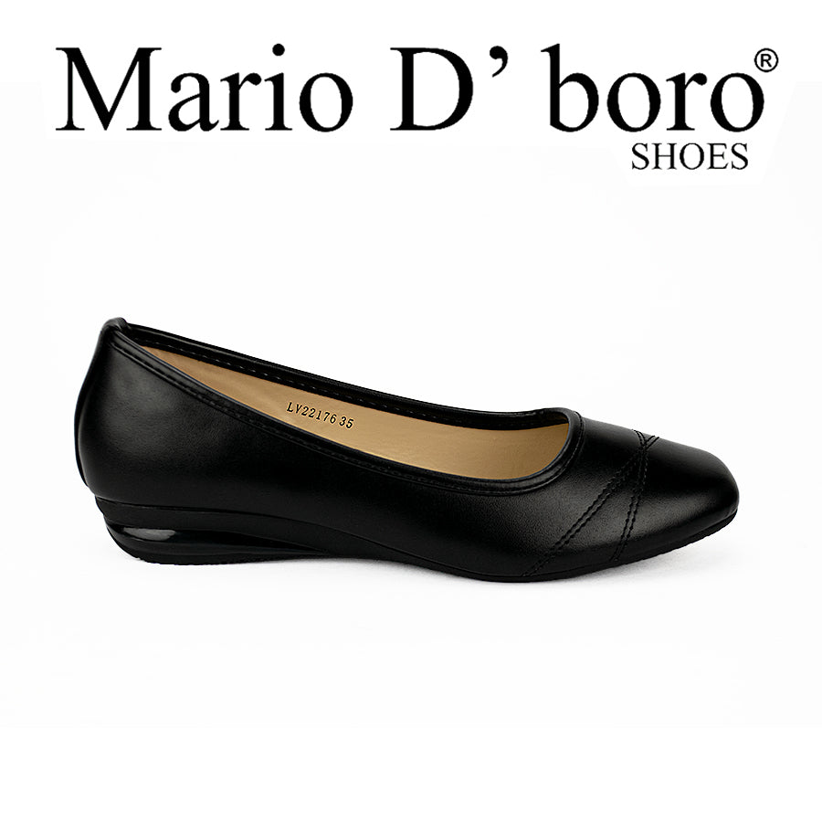 Mario D' Boro Women's Sshs Flat Shoes Lv 22176 Black