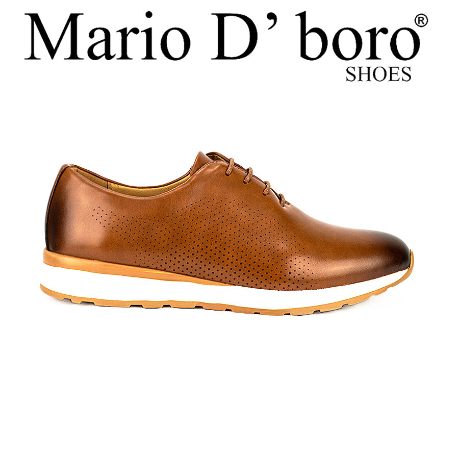 Mario D' Boro Men's Casual Sneakers Mw 23458 Black/Brown C30