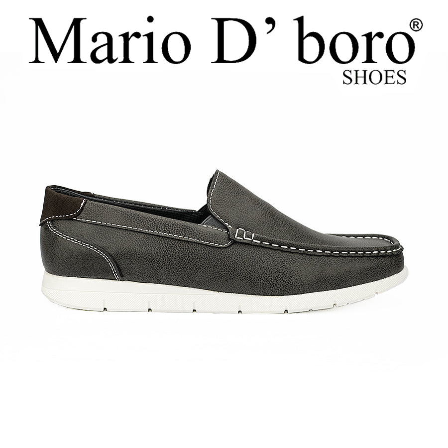 Mario D' Boro Men's Casual Loafers Mw 24578 Black/Gray C42