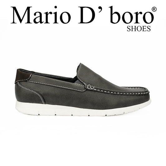 Mario D' Boro Men's Casual Loafers Mw 24578 Black/Gray C42