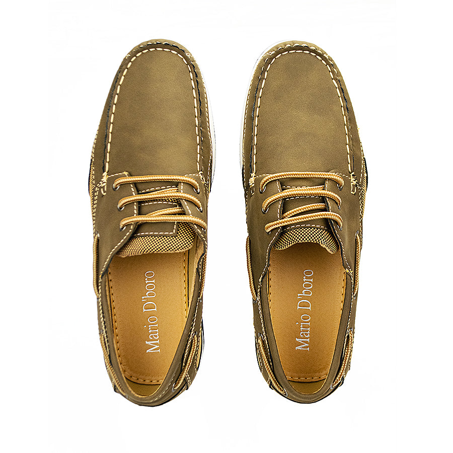 Mario D' Boro Men's Casual Loafers Mw 24562 Black/Khaki C42