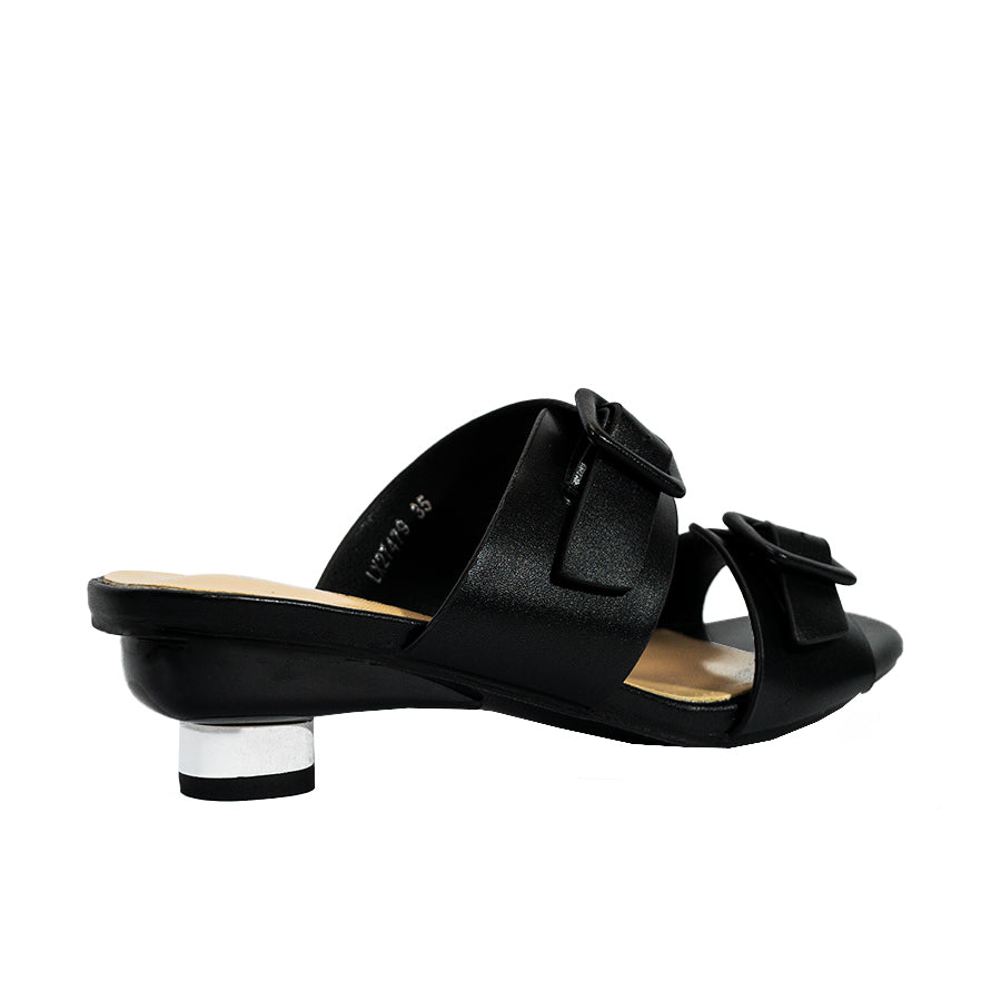 Mario D' Boro Women's Heeled Sandals LX 27479 Black/Bone C58