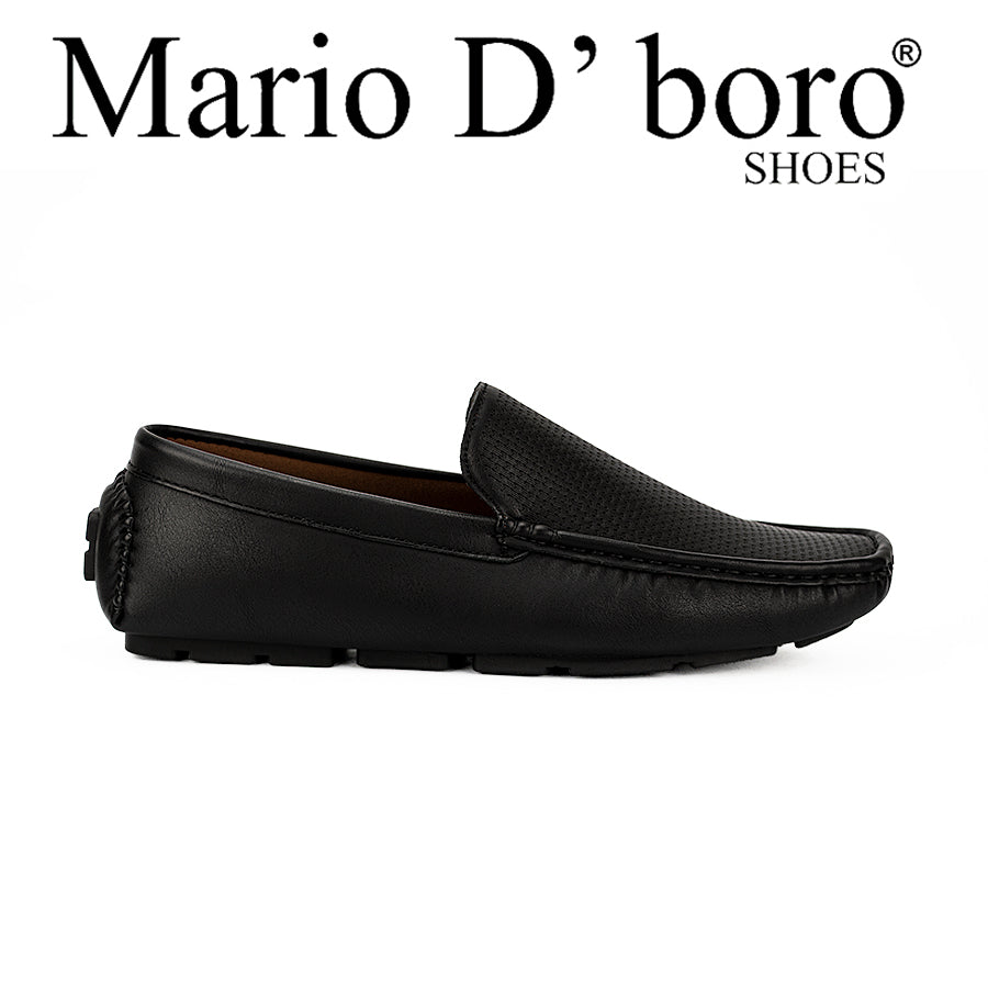 Mario D' Boro Men's Casual Loafers Shoes Mw 22534 Black