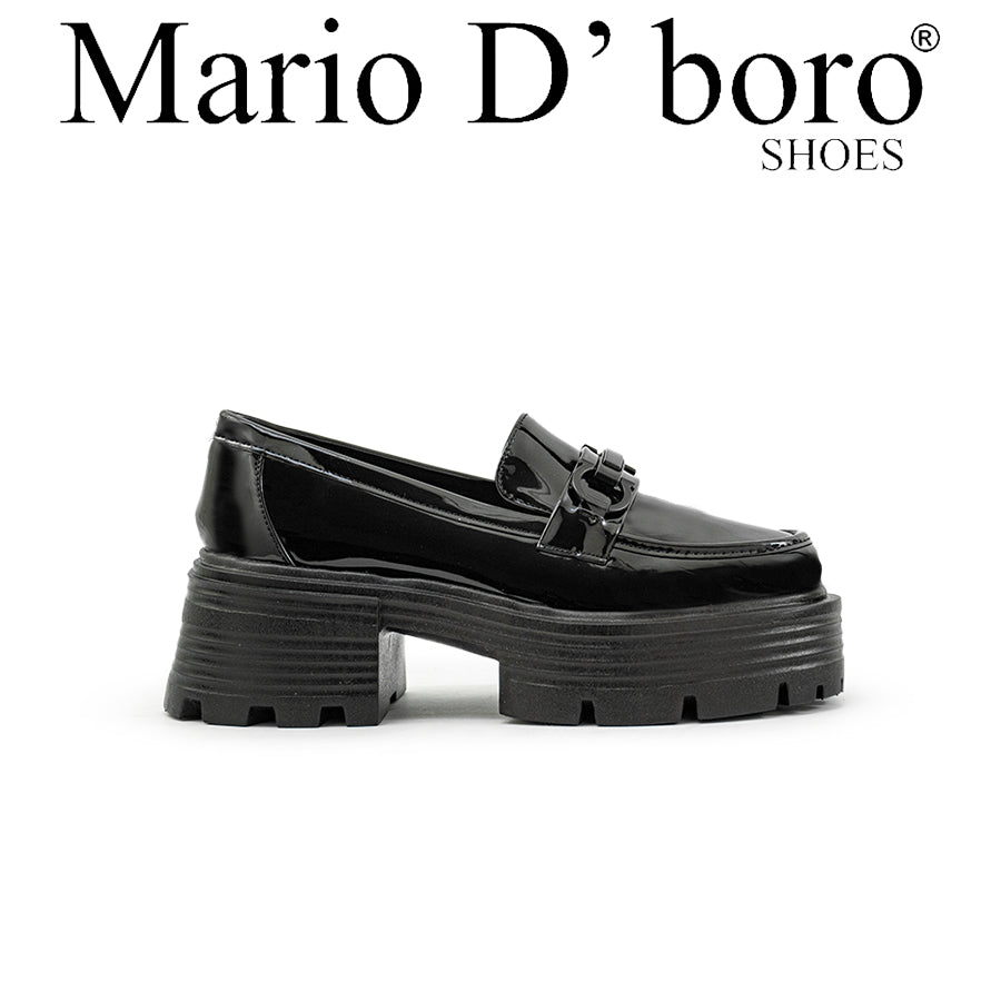 Mario D' boro Women's Korean Flats LY 28749 Black C89
